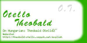 otello theobald business card